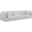Bowery Hill Contemporary Soft Plush Cream Fabric Modular Sofa