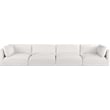 Bowery Hill Contemporary Soft Plush Cream Fabric Modular Sofa