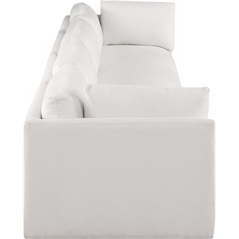Bowery Hill Contemporary Soft Plush Cream Fabric Modular Sofa