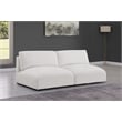 Bowery Hill Contemporary Soft Plush Cream Fabric Modular Sofa