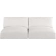 Bowery Hill Contemporary Soft Plush Cream Fabric Modular Sofa