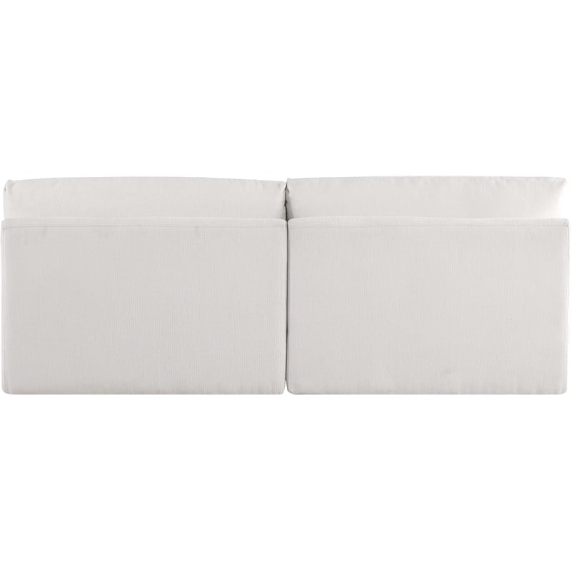 Bowery Hill Contemporary Soft Plush Cream Fabric Modular Sofa