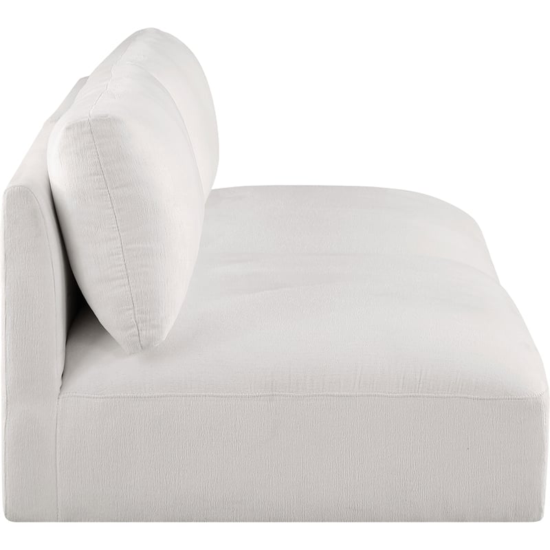 Bowery Hill Contemporary Soft Plush Cream Fabric Modular Sofa