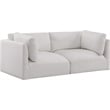 Bowery Hill Contemporary Soft Plush Cream Fabric Modular Sofa