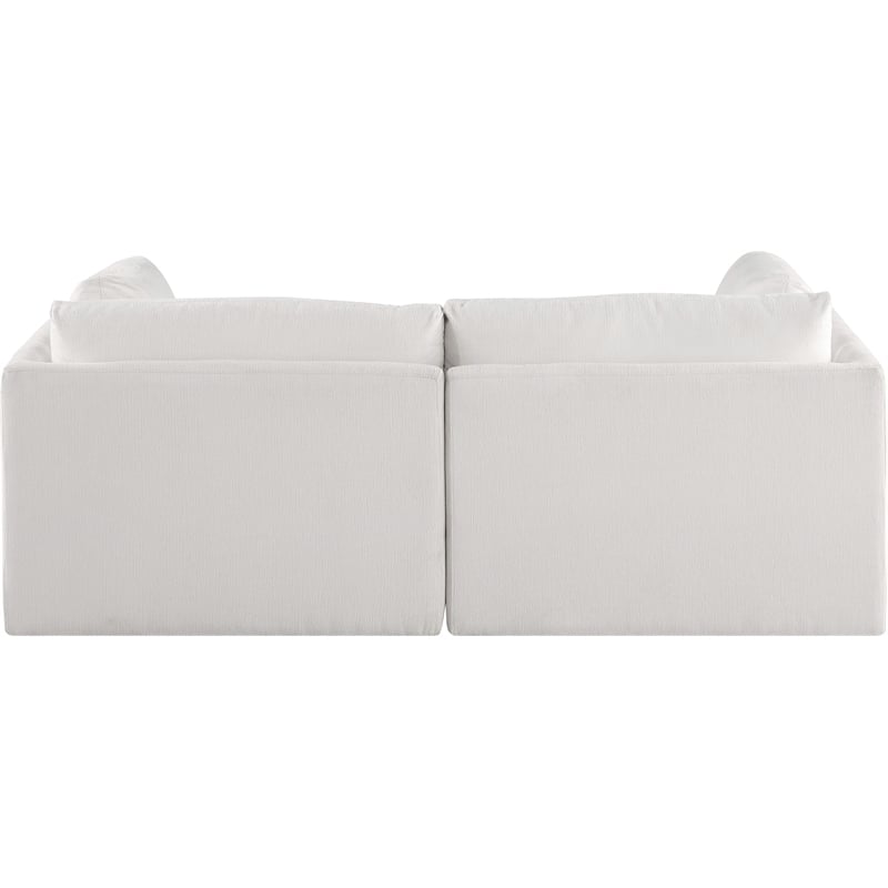 Bowery Hill Contemporary Soft Plush Cream Fabric Modular Sofa