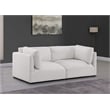 Bowery Hill Contemporary Soft Plush Cream Fabric Modular Sofa