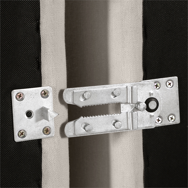 Bowery Hill Contemporary Upholstered Beige Linen Textured Fabric Armless Chair