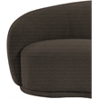 Bowery Hill Contemporary Rich Brown Boucle Durable Fabric Chair