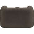 Bowery Hill Contemporary Rich Brown Boucle Durable Fabric Chair