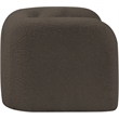 Bowery Hill Contemporary Rich Brown Boucle Durable Fabric Chair
