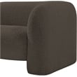 Bowery Hill Contemporary Rich Brown Boucle Durable Fabric Chair