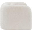 Bowery Hill Contemporary Rich Cream Boucle Durable Fabric Chair