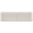 Bowery Hill Contemporary Rich Cream Boucle Durable Fabric Sofa