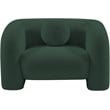 Bowery Hill Contemporary Rich Green Boucle Durable Fabric Chair
