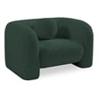 Bowery Hill Contemporary Rich Green Boucle Durable Fabric Chair