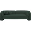 Bowery Hill Contemporary Rich Green Boucle Durable Fabric Sofa