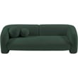 Bowery Hill Contemporary Rich Green Boucle Durable Fabric Sofa