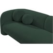 Bowery Hill Contemporary Rich Green Boucle Durable Fabric Sofa