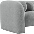 Bowery Hill Contemporary Rich Grey Boucle Durable Fabric Chair