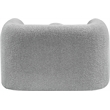 Bowery Hill Contemporary Rich Grey Boucle Durable Fabric Chair
