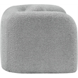 Bowery Hill Contemporary Rich Grey Boucle Durable Fabric Chair