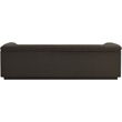 Bowery Hill Contemporary Deep Channel Tufted Rich Brown Boucle Fabric Sofa