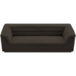 Bowery Hill Contemporary Deep Channel Tufted Rich Brown Boucle Fabric Sofa