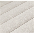 Bowery Hill Contemporary Deep Channel Tufted Rich Cream Boucle Fabric Sofa