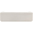 Bowery Hill Contemporary Deep Channel Tufted Rich Cream Boucle Fabric Sofa