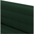 Bowery Hill Contemporary Deep Channel Tufted Rich Green Boucle Fabric Sofa