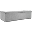 Bowery Hill Contemporary Deep Channel Tufted Rich Grey Boucle Fabric Sofa
