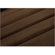 Bowery Hill Contemporary Deep Channel Tufted Soft Brown Velvet Fabric Sofa