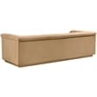 Bowery Hill Contemporary Deep Channel Tufted Soft Camel Velvet Fabric Sofa