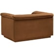 Bowery Hill Contemporary Deep Channel Tufted Soft Saddle Velvet Fabric Chair