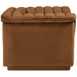 Bowery Hill Contemporary Deep Channel Tufted Soft Saddle Velvet Fabric Chair