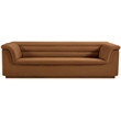 Bowery Hill Contemporary Deep Channel Tufted Soft Saddle Velvet Fabric Sofa