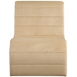 Bowery Hill Contemporary Deep Channel Tufted Rich Camel Velvet Accent Chair