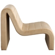 Bowery Hill Contemporary Deep Channel Tufted Rich Camel Velvet Accent Chair