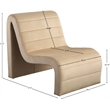 Bowery Hill Contemporary Deep Channel Tufted Rich Camel Velvet Accent Chair