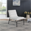 Bowery Hill Contemporary Rich Cream Boucle Fabric Accent Chair