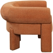 Bowery Hill Contemporary Soft Cognac Durable Fabric Accent Chair