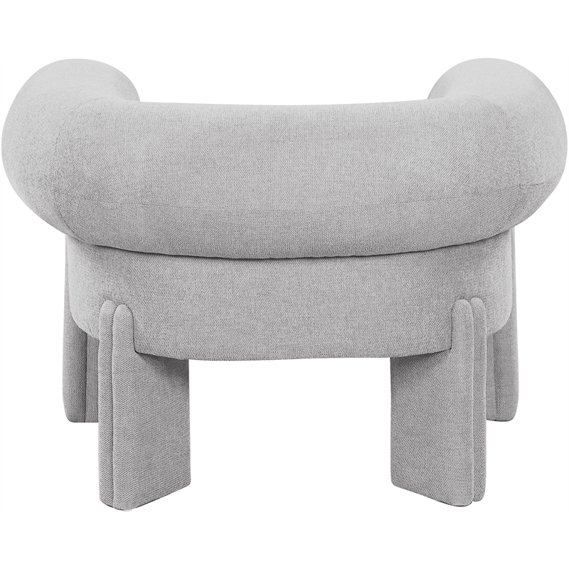 Bowery Hill Contemporary Soft Grey Durable Fabric Accent Chair