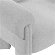 Bowery Hill Contemporary Soft Grey Durable Fabric Accent Chair