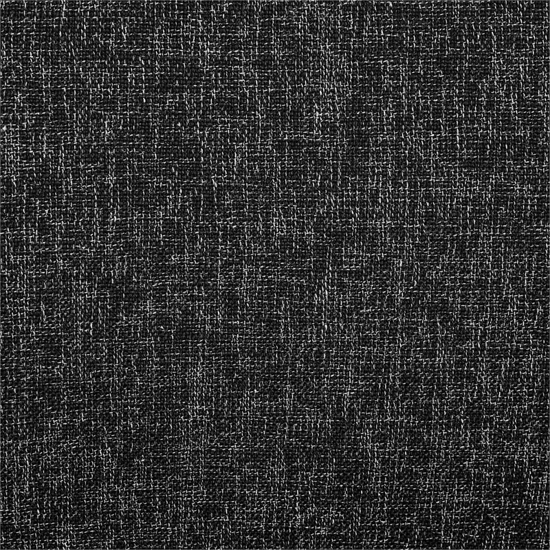 Bowery Hill Upholstered Black Linen Textured Fabric Accent Swivel Chair