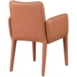 Bowery Hill Contemporary Cognac Vegan Leather Accent/Dining Chair