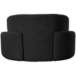 Bowery Hill Contemporary Rich Black Boucle Durable Fabric Chair