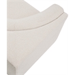 Bowery Hill Contemporary Rich Cream Boucle Durable Fabric Corner