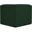 Bowery Hill Contemporary Rich Green Boucle Durable Fabric Corner