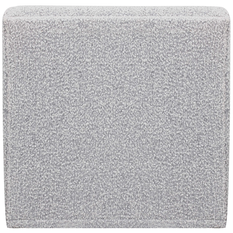 Bowery Hill Contemporary Rich Grey Boucle Durable Fabric Armless
