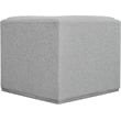 Bowery Hill Contemporary Rich Grey Boucle Durable Fabric Corner